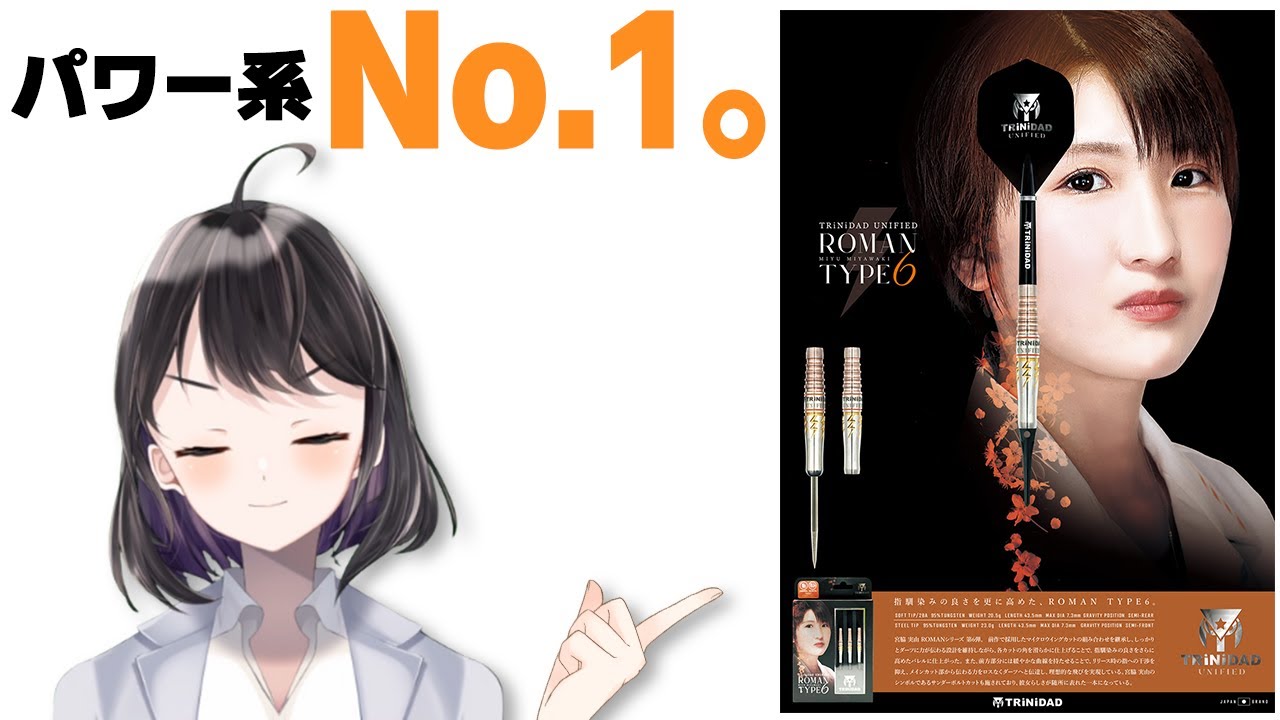 Darts] Review of the MIYU MIYAWAKKI player model ROMAN Type6