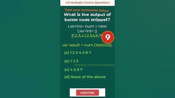 C# Multiple Choice Question #035 - Expand Future Academy #Shorts #CSharp #Dotnet #Programming