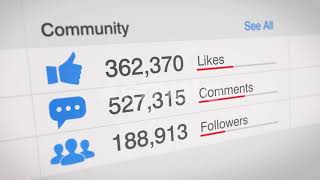 Social Media Statistics Counter Motion Graphics screenshot 4