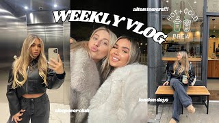 WEEKLY VLOG | worst week turned into the best weekend...alton towers, sleepovers + london!!!!