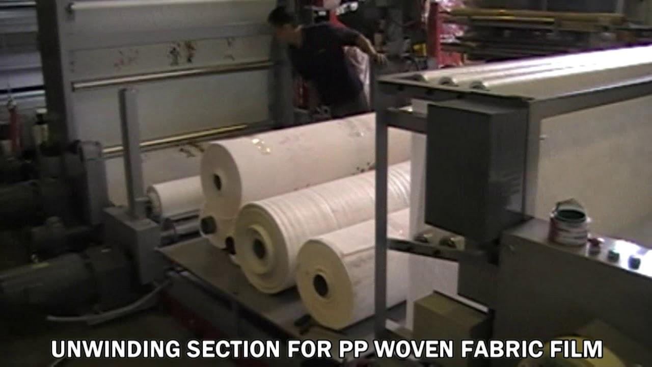 CH W4001 4 Color Flexo Printing Machine For Woven Non Woven Fabric Film ...