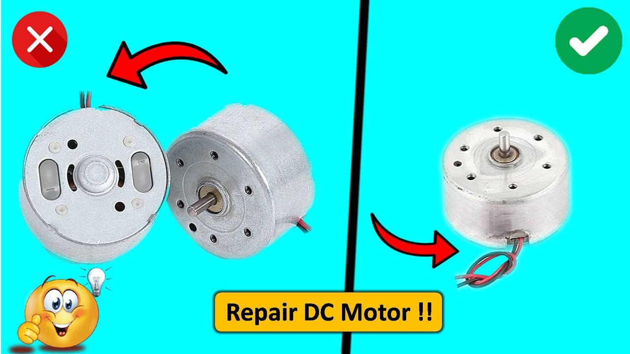 How to repair small DC Motor at home 