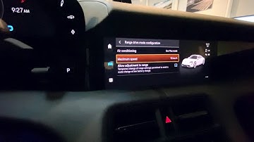 HOW TO ADJUST AND EDIT RANGE MODE - PORSCHE TAYCAN