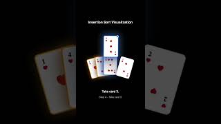 Insertion Sort, visualized #algorithm #coding #competitiveprogramming #visualization