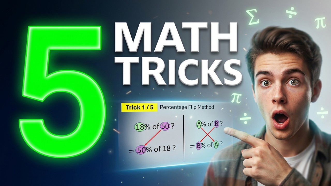 Must Know Math 5 Math Tricks Every Student Must Know! - YouTube
