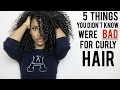 5 Things You Didn't Know Were Bad For Curly Hair