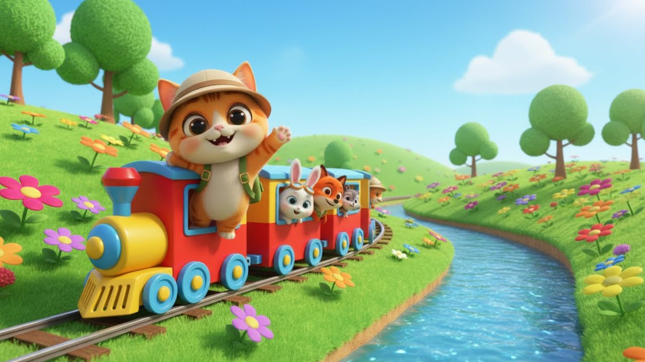 Train Goes Choo Choo Fast & Slow Song for Kids | Train Song for Kids, Nursery Rhymes & Baby Music 🚂🎶