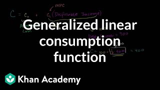 Generalized Linear Consumption Function