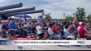 Memorial Day observance held at North Carolina Battleship