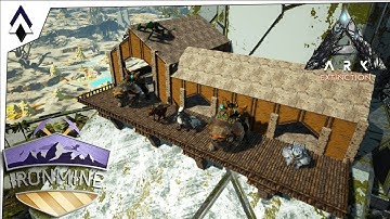 Uptown Barn Build : Ep09 : Exploring Extinction : IronMine : ARK Gameplay