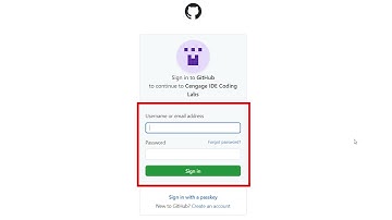 GitHub in MindTap - Authorize GitHub to Access Coding Labs