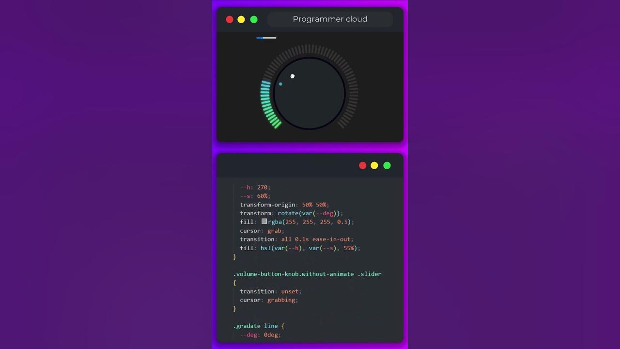 🔊💻🎛️ Amazing Volume Button Knob HTML CSS JS - YouTube