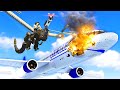 Dragon Mech Causes Plane CRASH - Teardown Mods Gameplay