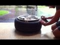 Mount Tires With Fire Brake Parts Cleaner 