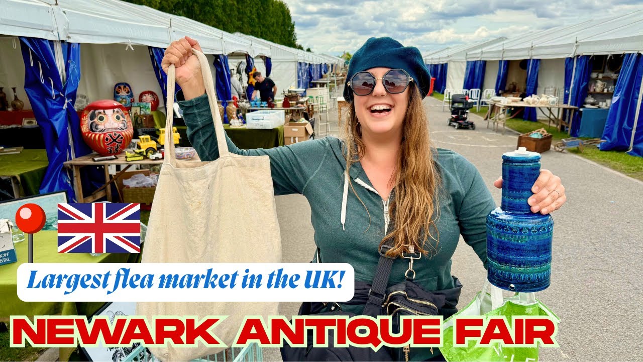 SHOPPING THE LARGEST FLEA MARKET IN THE UK! Newark Antique Fair | Was it as amazing as people say?!