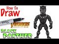 How to Draw Black Panther |  Avengers Infinity War