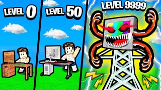 GETTING THE HIGHEST COMPUTER LEVEL in Roblox Custom Pc!