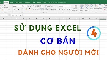 Sử dụng Excel Cơ Bản (phần 4) - Dành cho người mới