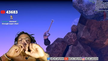 iShowSpeed Losses His Brain Cells Playing Getting Over It 😂