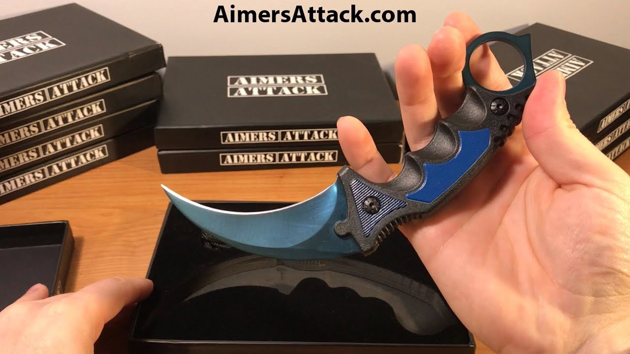 Real Life CS:GO Karambit Blue Steel from AimersAttack