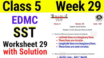 EDMC Class 5 SST Week 29 Worksheet 29 Social Studies worksheet 29 || LET