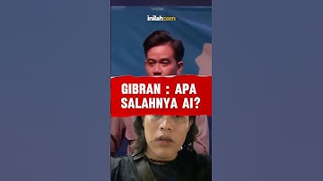 Gibran : apa salahnya AI #dialectique #dialektika #prabowo #gibran #jokowi #mulyono #fufufafa