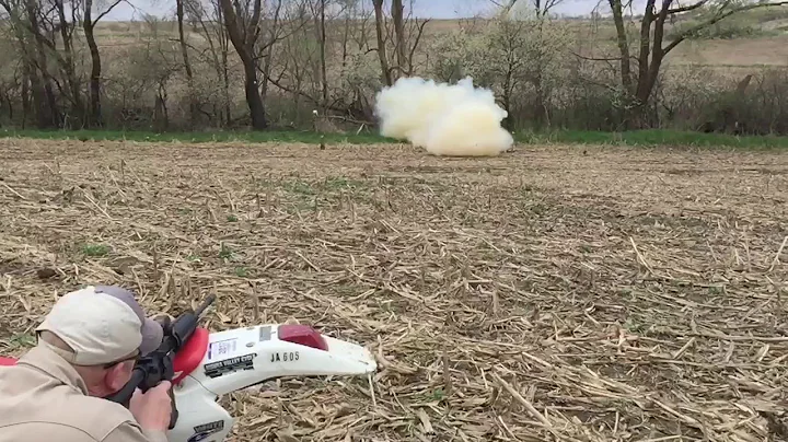 Tannerite close call slow motion