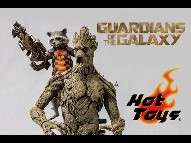 Hot Toys Rocket and Groot Review Guardians of the Galaxy - YouTube