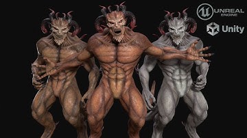 Supreme demon 3d model preview