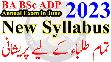 ADP Admission 2023 | ADP New Syllabus 2023