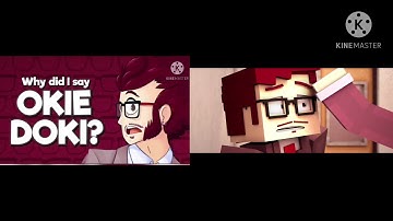Why i did say okie doki?  Comparación: Original vs Minecraft