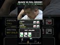 QUADS VS FULL HOUSE!!! #poker #shorts