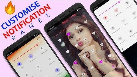 How To 💻Customize Your Notification Panel | Notification Bar Me Photo Kaise Lagaye | Power Shade App