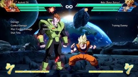 DRAGON BALL FighterZ Android 16 Level 3 Combo with normal and x-factor damage