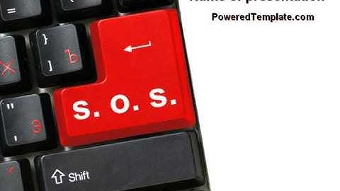 High-Tech Help PowerPoint Template by PoweredTemplate.com