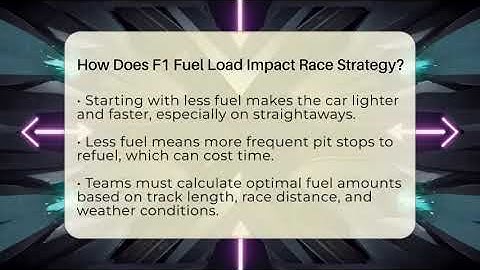 How Does F1 Fuel Load Impact Race Strategy? - Pit Stop Chronicles