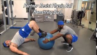 Partner Resist Physio Ball Hamstring Curl