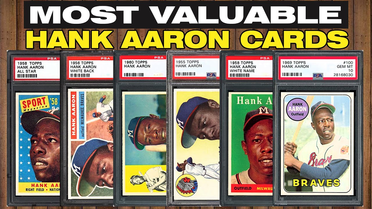 TOP 25 Hank Aaron Baseball Cards - Vintage baseball cards MLB Topps