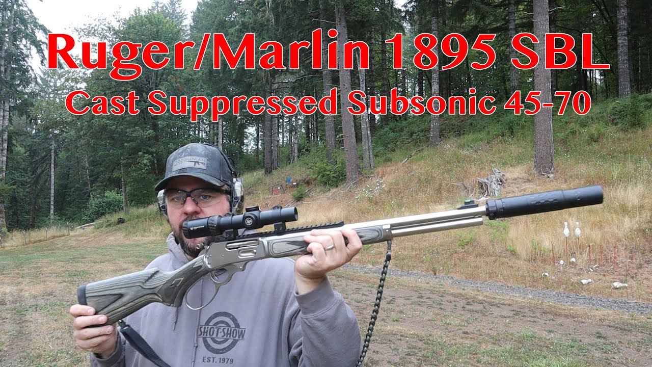 Suppressed Ruger/Marlin 1895SBL with cast bullets