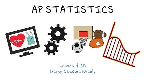 AP Statistics - 4.3B Using Studies Wisely
