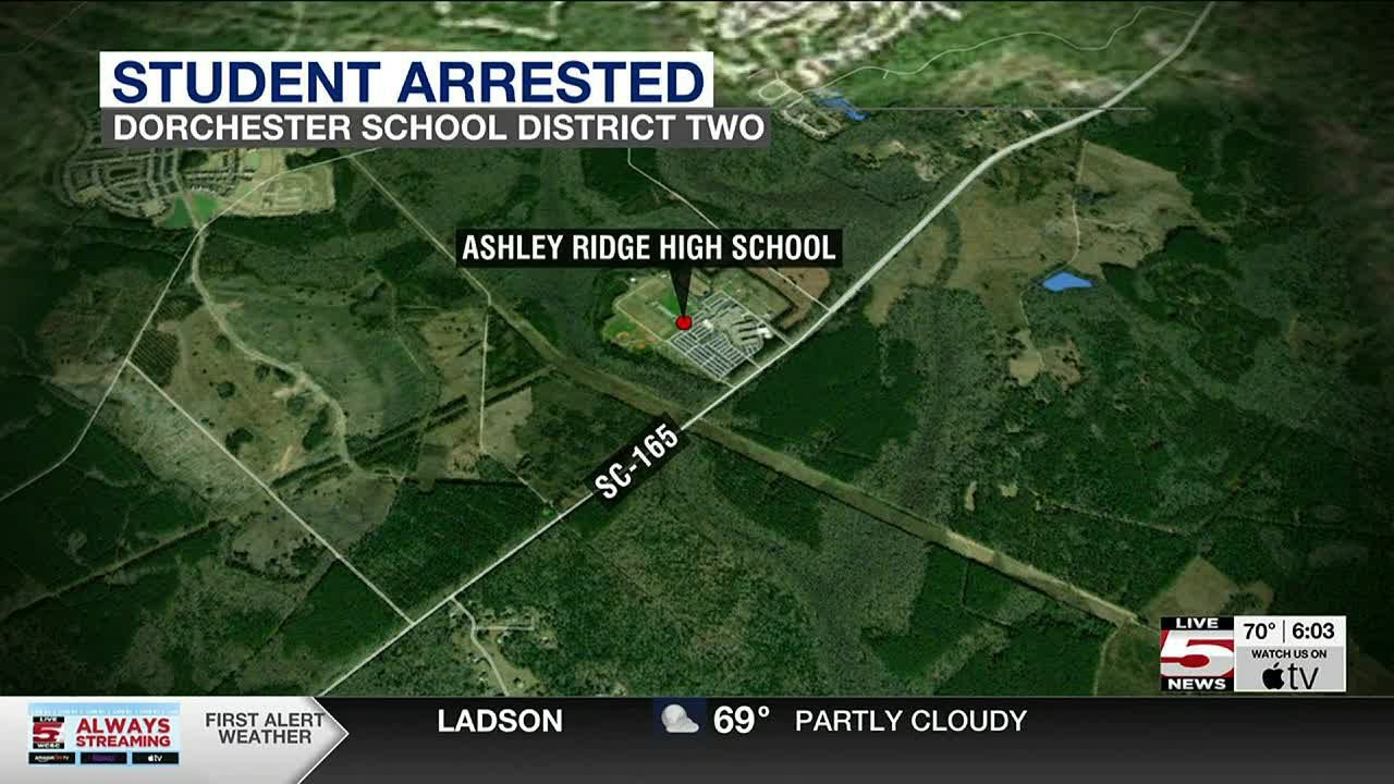 VIDEO Report Student arrested for bringing loaded gun to Ashley Ridge