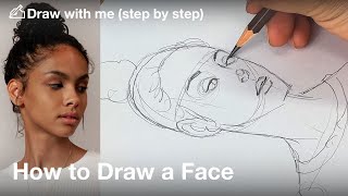 How to draw a face / Tutorial / step by step