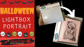 Time Lapse Halloween Lightbox Drawing!