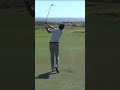 Nico Echavarria iron swing down the line