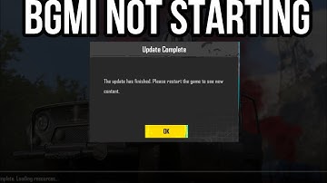 THE UPDATE HAS FINISHED PLEASE RESTART THE GAME TO SEE NEW CONTENT | BGMI NOT OPENING TODAY | LIVE