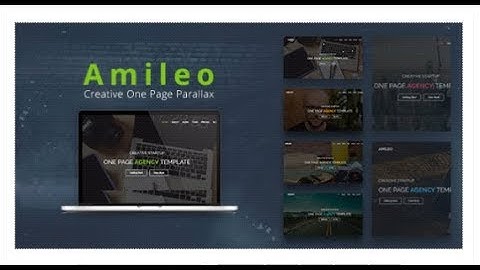 Amileo - Creative One Page Parallax | Themeforest Download