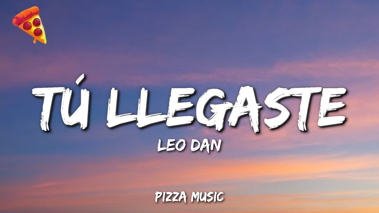 Leo Dan - Tú Llegaste Cuando Menos Te Esperaba (Lyrics)