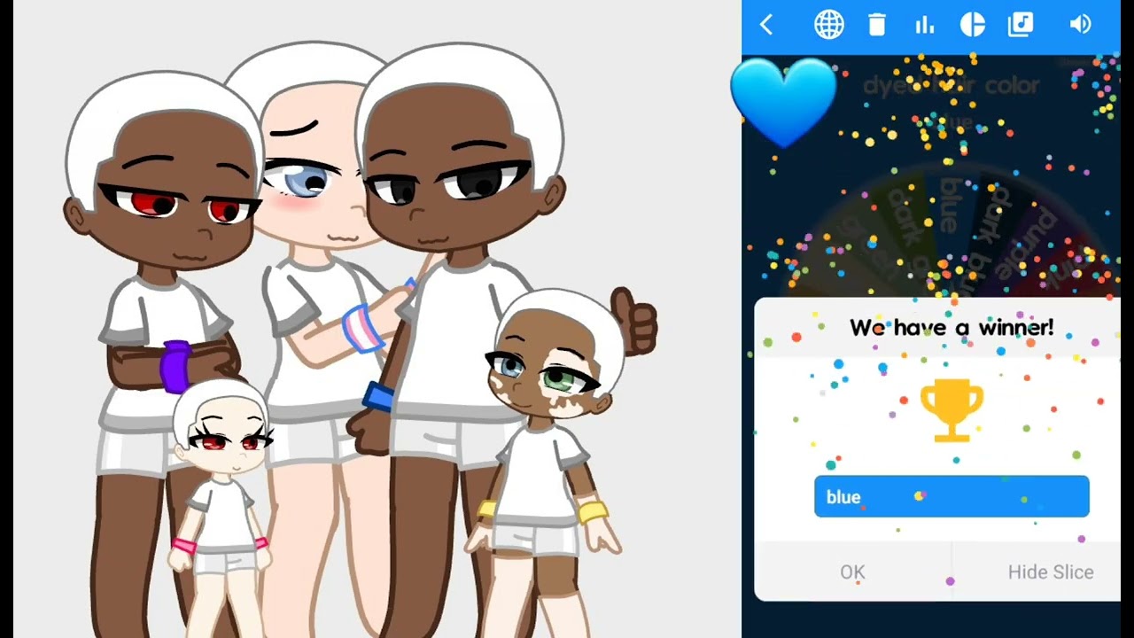 make oc's with a wheel| family addition|👨‍👩‍👧‍👦|gacha|