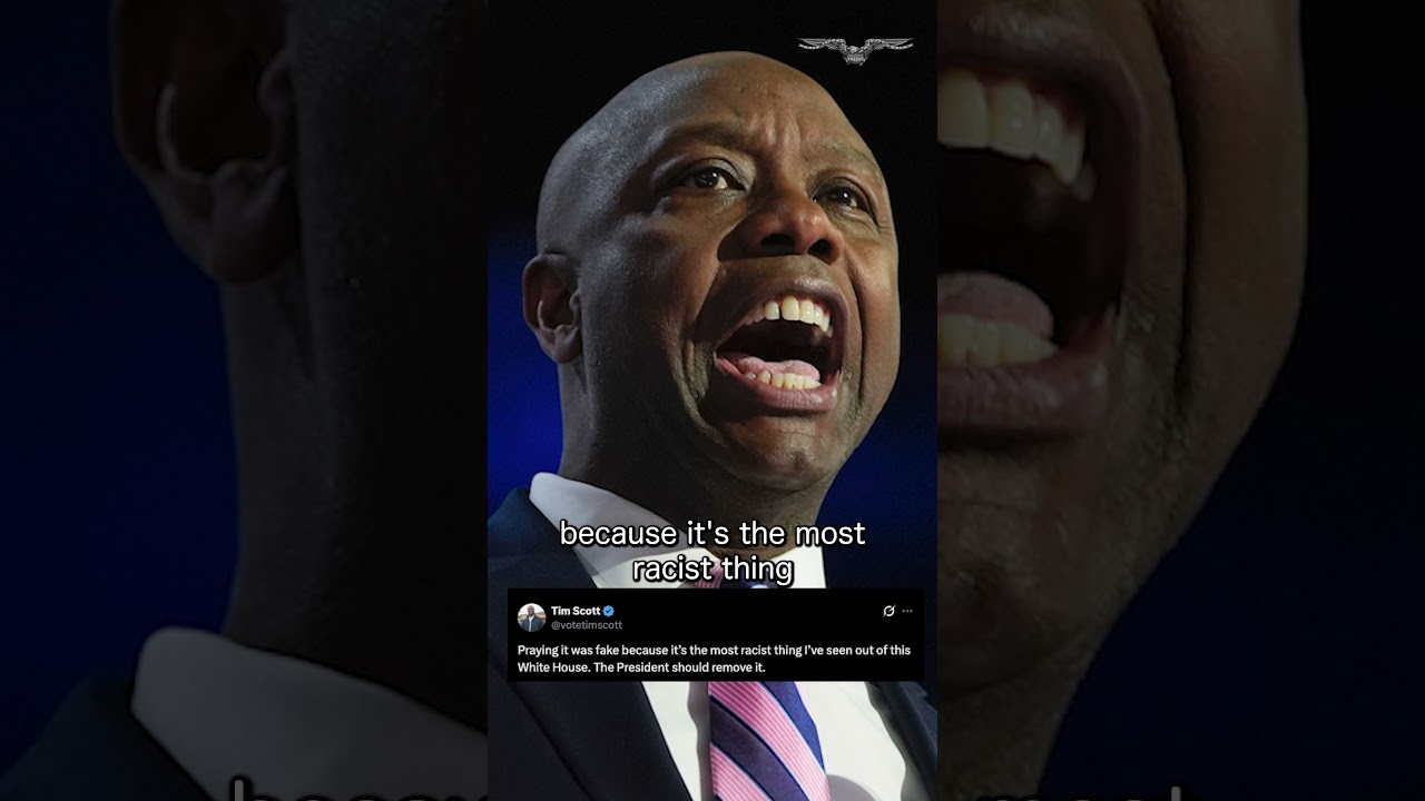 Тим Скотт призывает Трампа удалить видео с обезьяной Обамы, которое он перепостил: «Самое расистс...