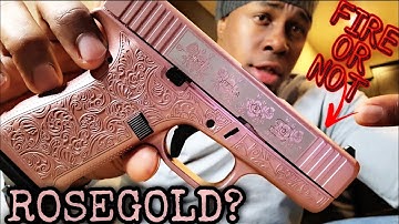 Cover Image for My first glock in rose gold *IDK FIRE or NOT*  #glock #rosegold #guns